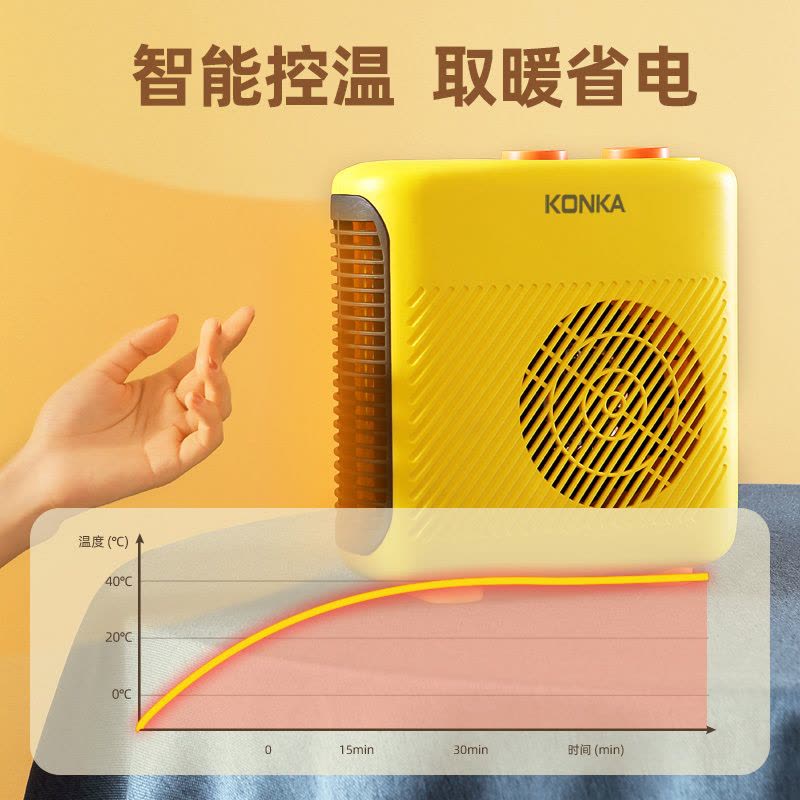 康佳取暖器暖风机家用电暖气小太阳节能省电小型电热烤火炉热风机图片