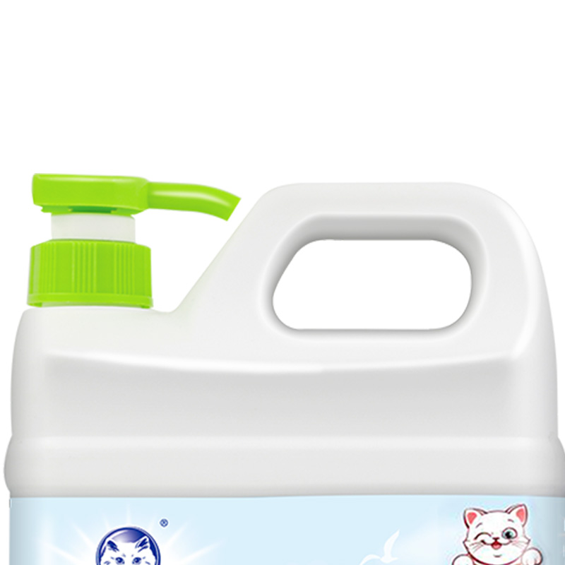 白猫 柠檬薄荷洗洁精5kg*4瓶(整箱装) A类食品用祛油除腥青柠薄荷香高清大图