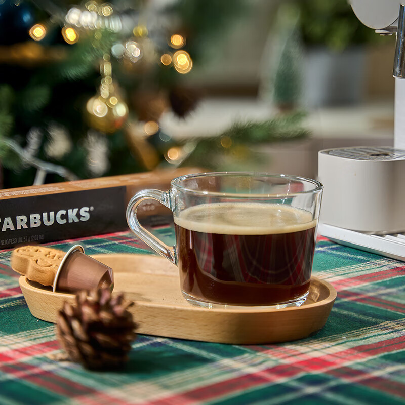 星巴克胶囊咖啡 意式浓缩10粒装 兼容Nespresso咖啡机