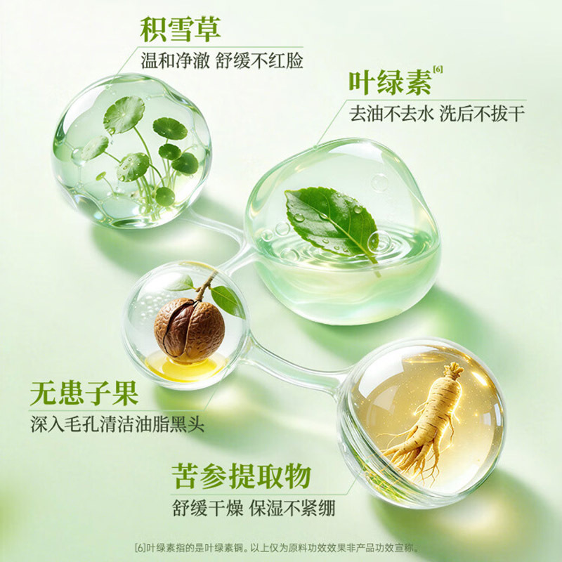 BUV 叶绿素氨基酸细嫩洁颜泥-经典控油款100g高清大图