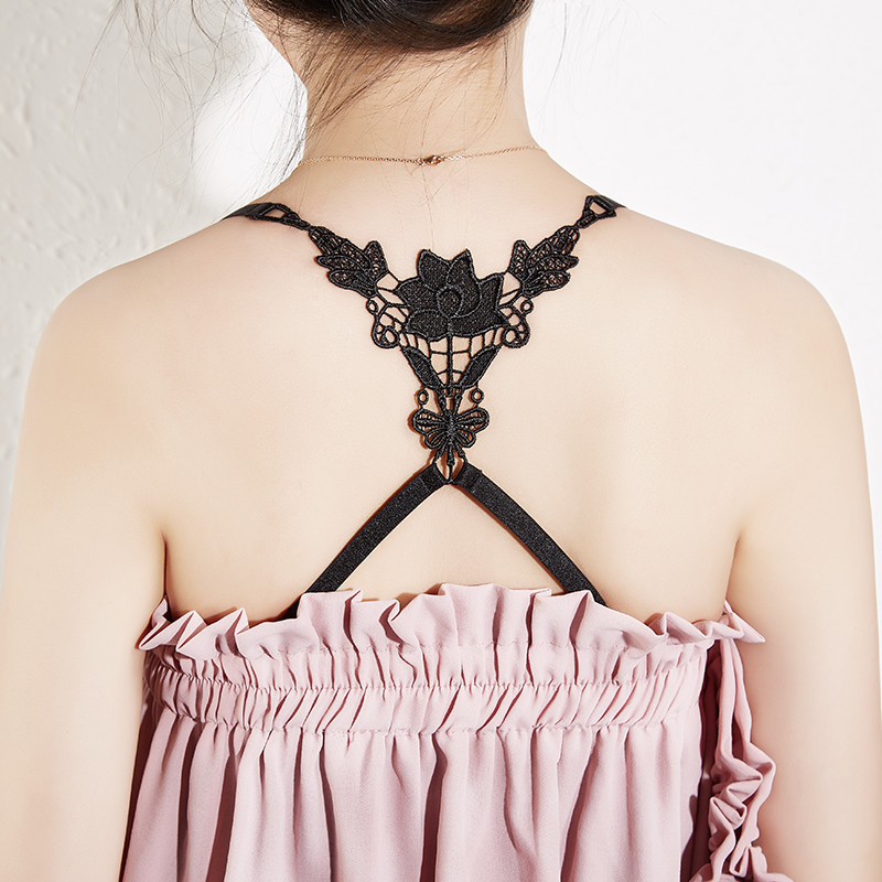 美背交叉肩带文胸带双肩胸罩带子内衣肩带配件防滑神器可外露夏季