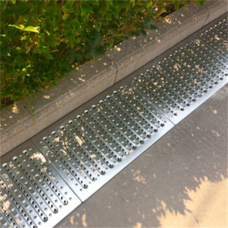 丰甲304不锈钢地沟盖板排水沟格栅雨水篦子明沟防滑绿条款200×580×25mm