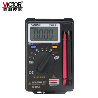 胜利仪器(VICTOR)VC921卡片型万用表 三位半 自动量程 便携式数字万能表VC921官方标配