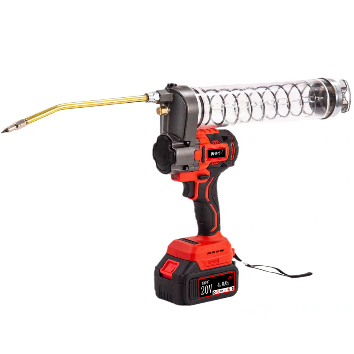 菁普华充电式无刷锂电电动高压黄油枪两电一充套