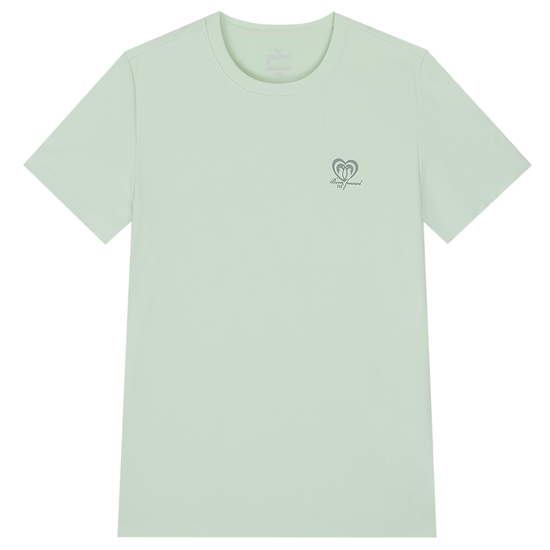 361°运动t恤女夏季新款轻薄透气速干上衣女士瑜伽健身运动短袖662524110V S 海泡绿