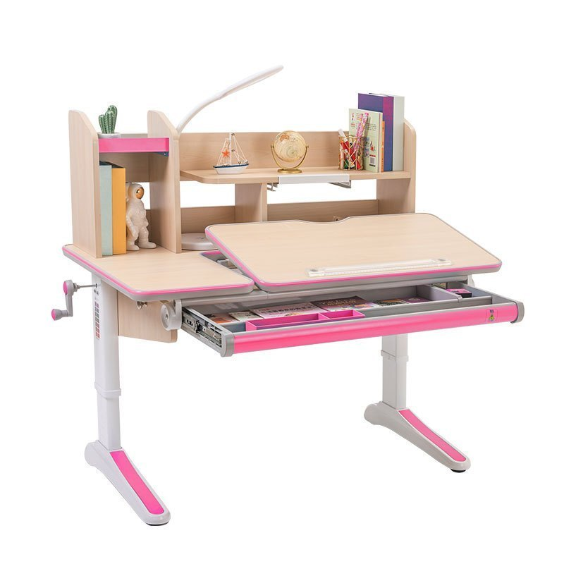 三圣 课桌椅学习书桌椅可升降实木学习桌家用辅导写字桌椅高清大图