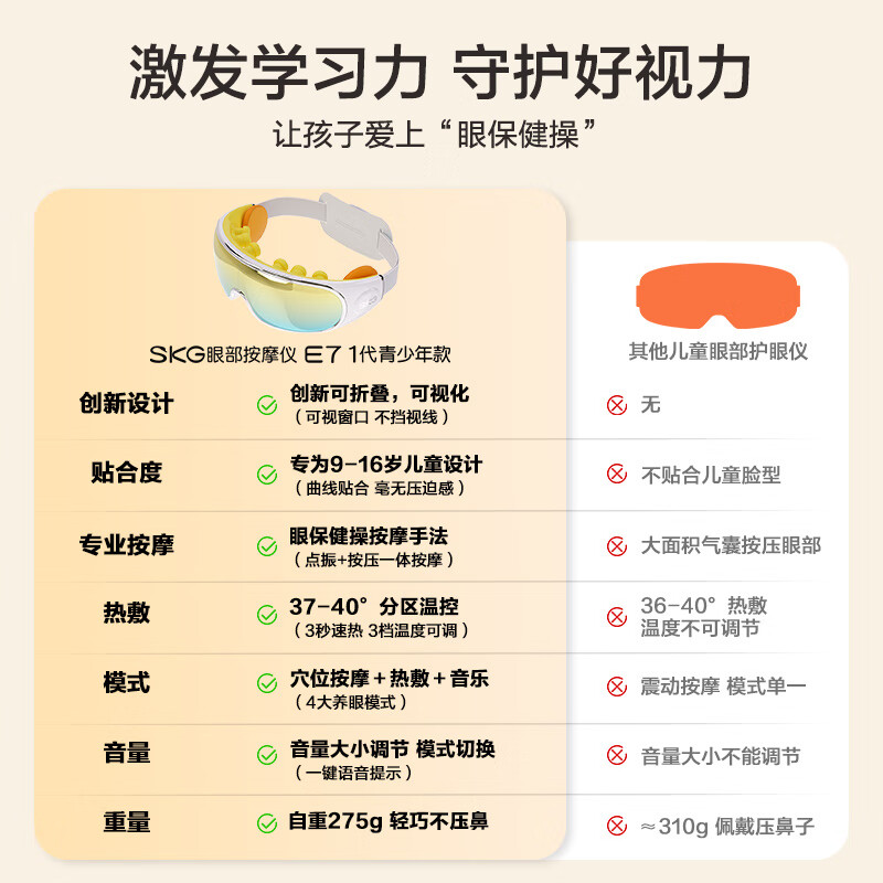 SKG眼部按摩仪 E7儿童款高清大图