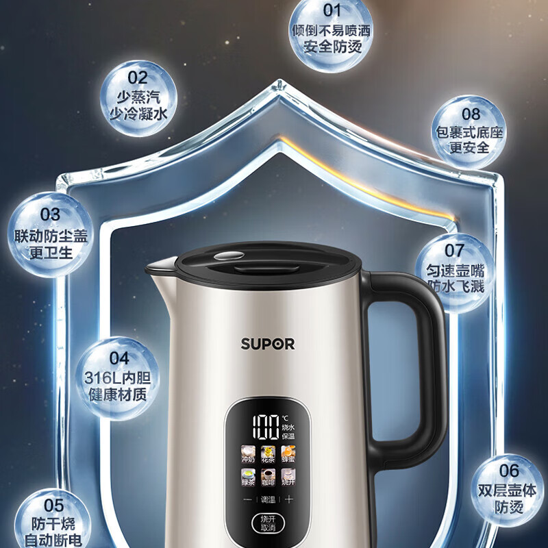 苏泊尔 电水壶 SW-15S02FQ高清大图