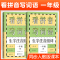看拼音写词语 2年级下册 [正版]小学一二三四五年级上下册新编同步默写训练看拼音写词语生字注音组词阅读理解语文识字卡看图