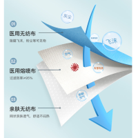 奥美医疗 医用外科口罩 三层熔喷布透气防护独立口罩 25只/盒