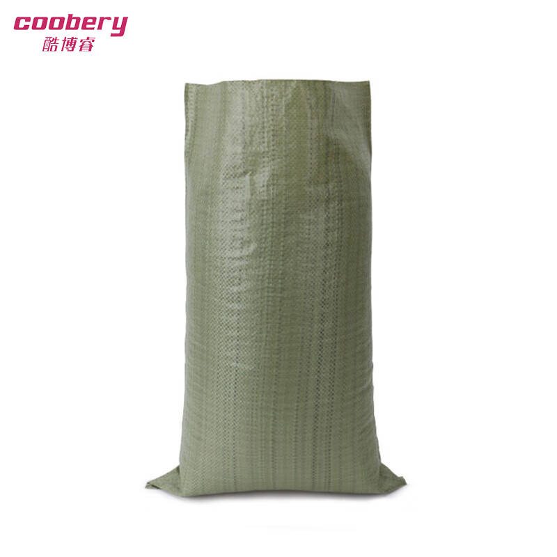 酷博睿(coobery) 8895 聚丙烯编织袋 加厚耐磨灰绿色蛇皮袋 载重袋(加厚款 尺寸:75*113cm)