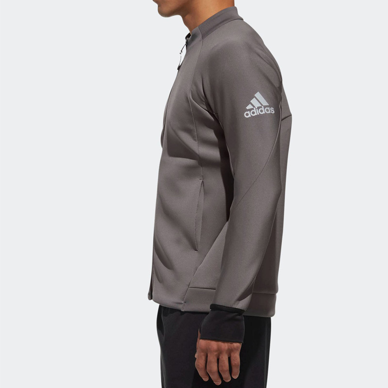 阿迪达斯(adidas)男士修身型训练针织运动夹克DH2637