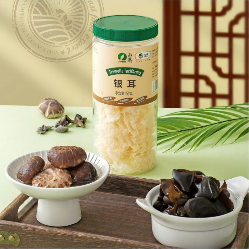 中粮山萃食用菌礼盒(三瓶装)380g高清大图