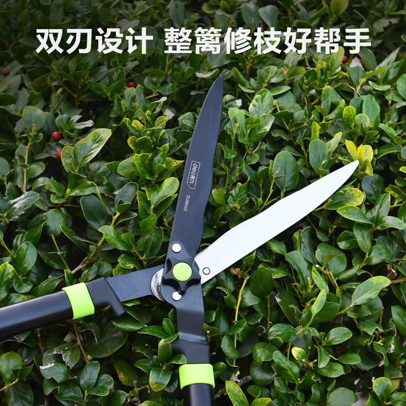 得力deli园艺大剪刀粗枝修剪结实耐用绿篱修枝剪刀2023新品高清大图