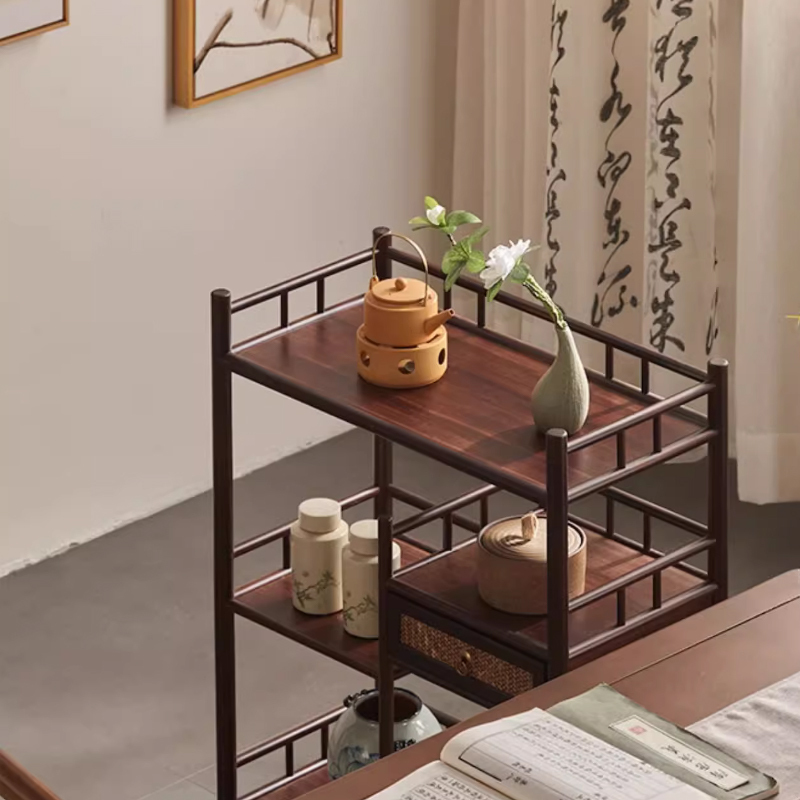 Hittery 楠竹无为茶柜 楠竹落地式茶柜-右抽 长60x宽30x高75cm (单位:个)