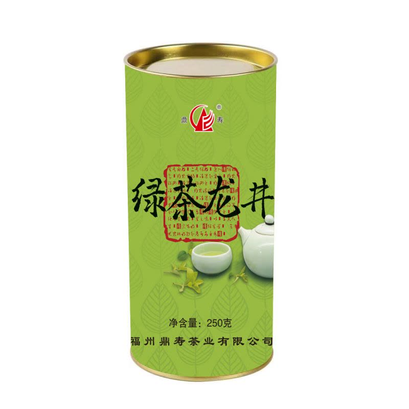 鼎寿绿茶龙井250克 罐图片