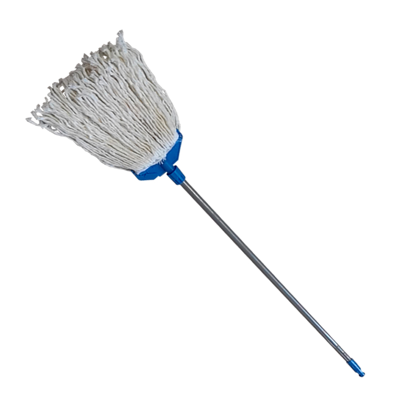 炯毅 铁把铁杆墩布棉线拖把吸水拖把白棉线绒线老式白线墩布白线拖布 拖布 铁杆棉线 17cm 套高清大图