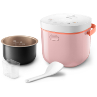 飞利浦（PHILIPS） 电饭煲 家用2L迷你智能可预约底盘加热电饭锅 触摸控制 HD3070/00粉色