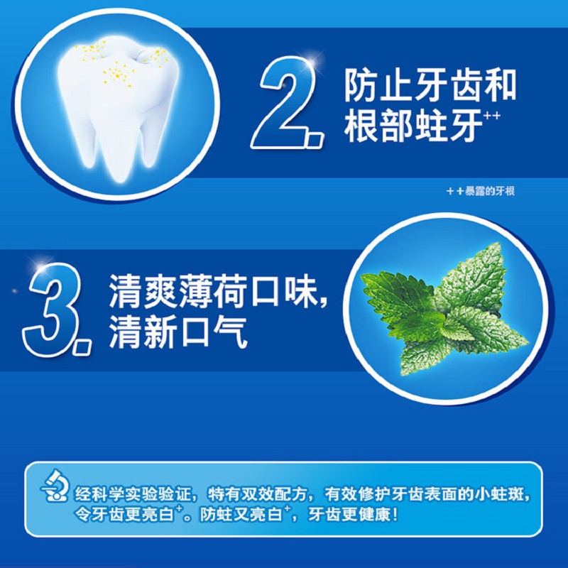 高露洁健白防蛀牙膏200g高清大图