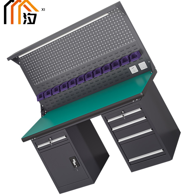 汐重型钳工操作台 工具桌210cm张高清大图