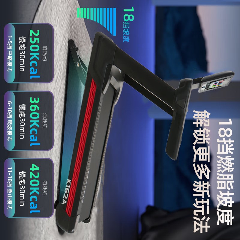 康乐佳 K162跑步机(LED屏)1个高清大图