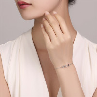 DTOTO S925银双鱼扣时尚手链送女友礼物