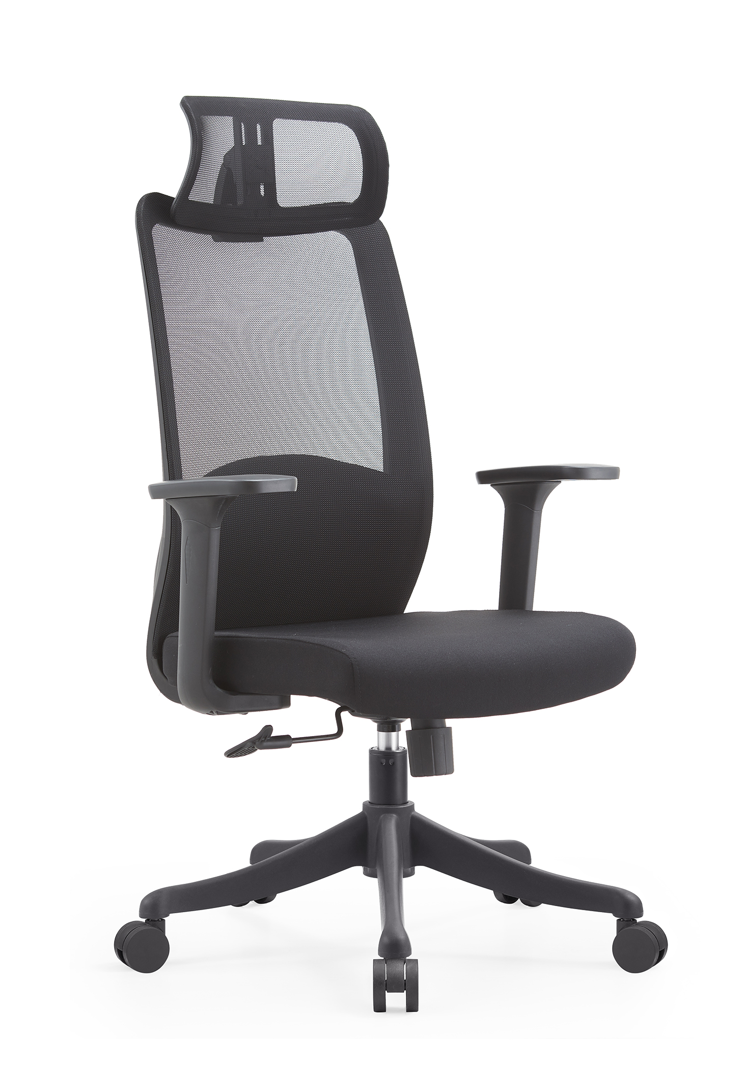 德诚和电脑椅家用椅子舒适久坐座办公椅开会议椅子 2002A-1带头枕