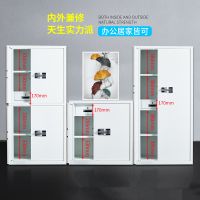 鑫环境 制密码指纹锁保密柜套色电子凭证落地矮柜办公室整装铁皮文件柜