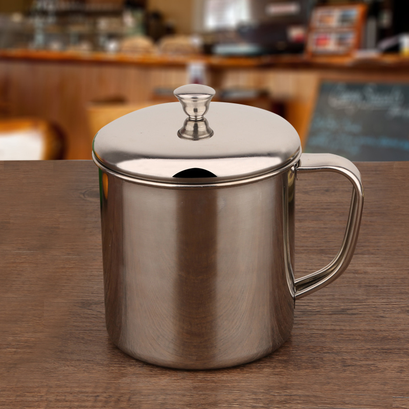 不锈钢口杯饮水杯随手杯带盖茶杯幼儿园儿童杯子漱口杯洗漱杯