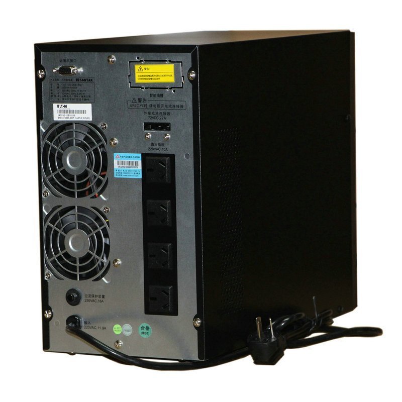 山特UPS不间断电源 C1KS 在线式1KVA/800W 外接电池组 延时2小时