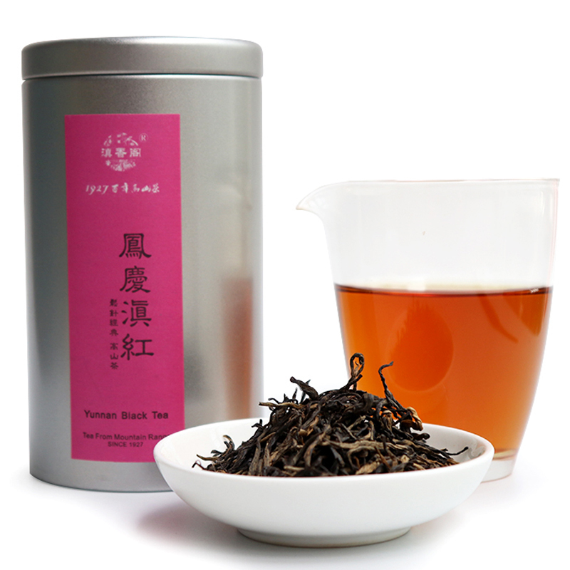 滇香阁-松针礼茶(春)100g罐装 云南凤庆头春滇红松针 红茶 茶叶 香气醇厚