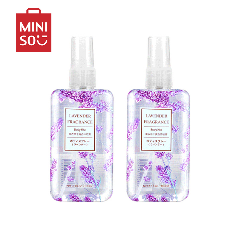 名创优品(miniso) 香体喷雾 女学生香水女士网红款香水清新淡香[薰衣草-2支装,100mL]
