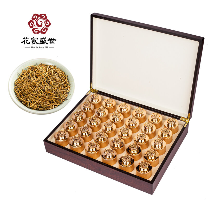花家盛世黑檀木系列金骏眉 茶香浓郁 回甘生津 有机健康高清大图