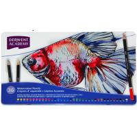 DERWENT Academy Watercolour Pencils 36 得韵 Academy水彩笔36色铁盒套装