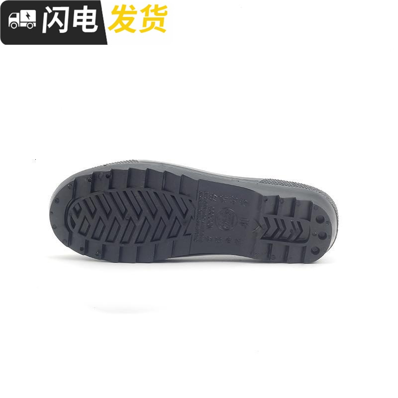 男时尚防滑雨鞋短筒平底防鞋工作钓鱼雨靴厨房靴工地劳保胶鞋启如