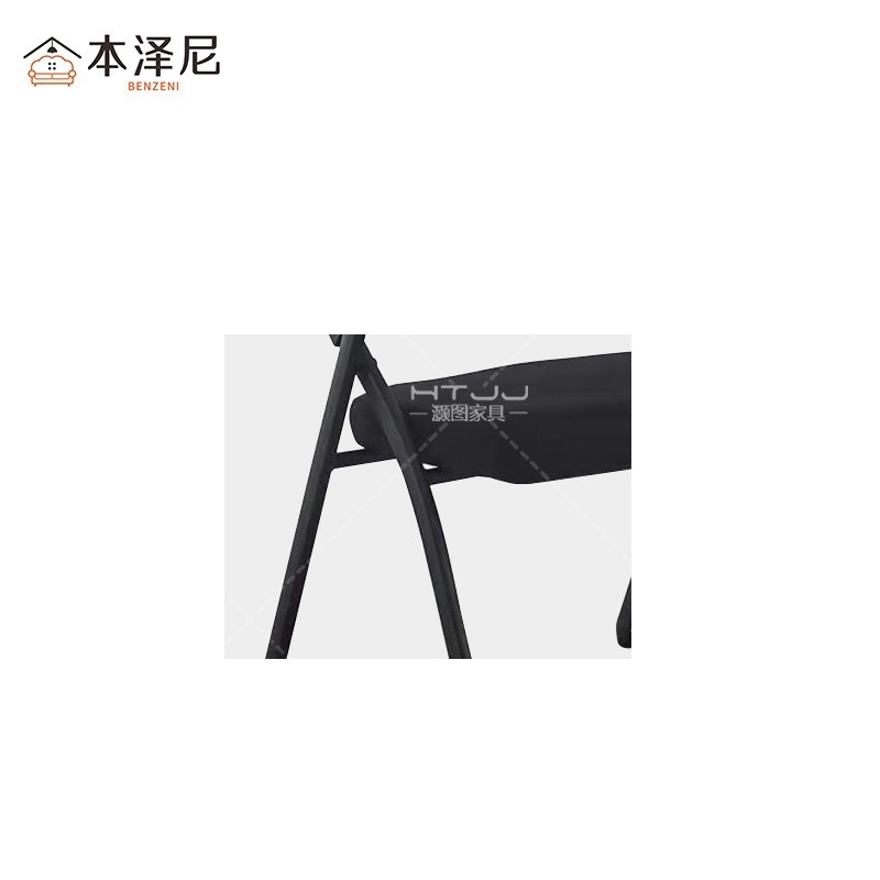 本泽尼 折叠培训椅 网椅(含桌板)HTZ-ZDW6683 600*600*830mm 把高清大图