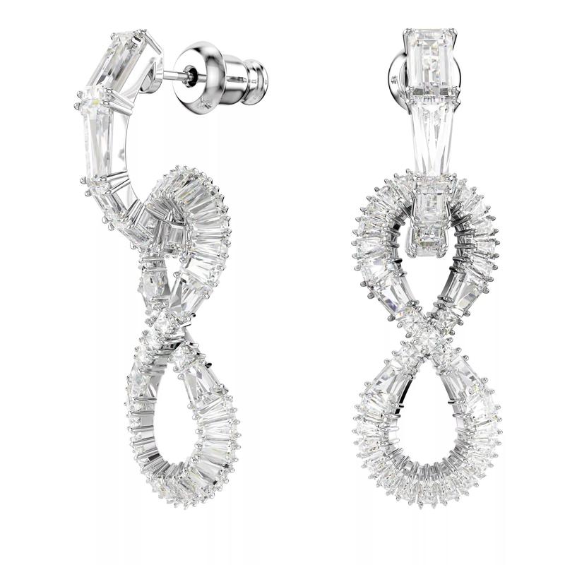 施华洛世奇(SWAROVSKI)Swarovski耳环女款 infinity 系列铑金属镀