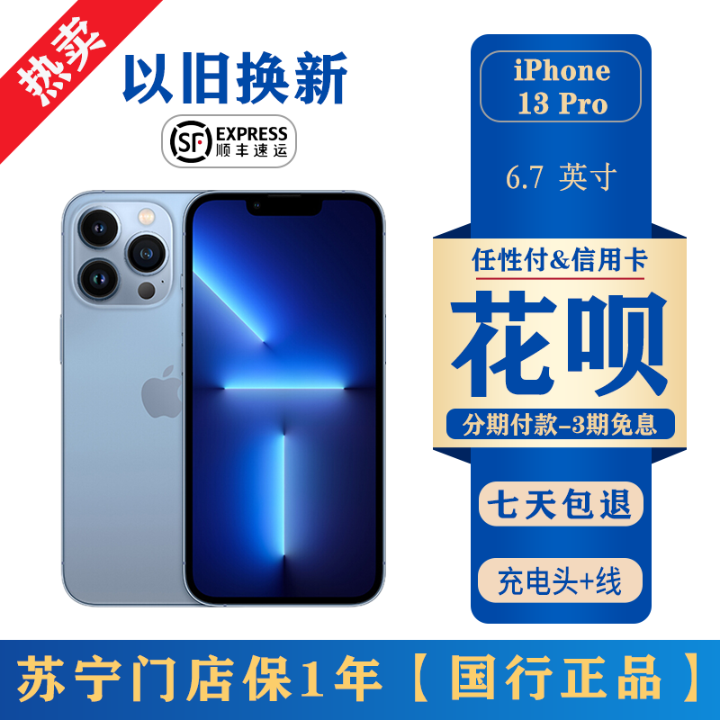 99新 二手 Apple/苹果 iPhone 13 Pro Max 手机 256G 国行全网通5G-双卡