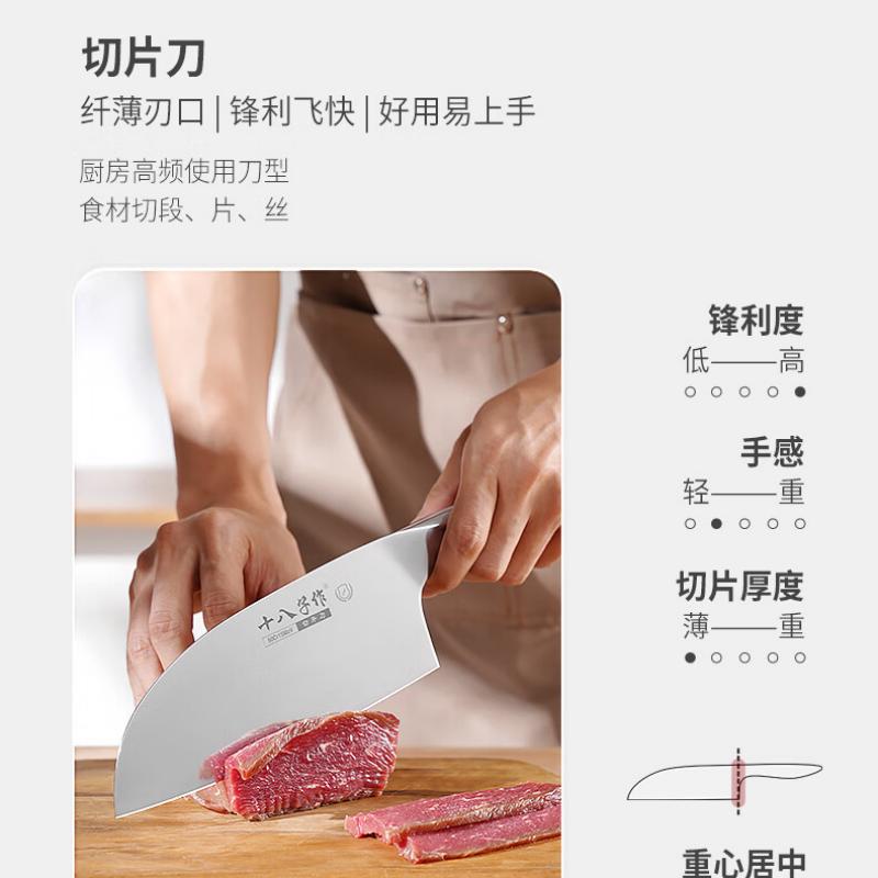 十八子作 寻味·锋·斩切刀 SL2372-B高清大图