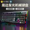 HP/惠普GK600F周边发光机械键盘游戏键盘吃鸡背光键盘笔记本办公网吧赛博朋克有线外接104全键混光青轴