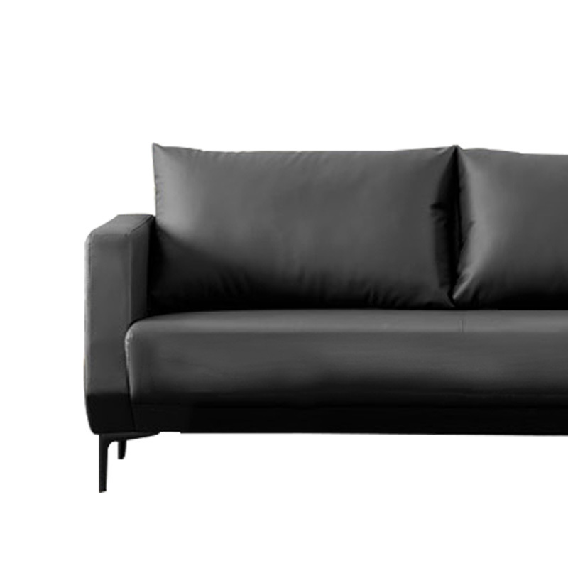 巴洛卡办公沙发现代皮艺沙发办公室接待沙发blk681牛皮三人位