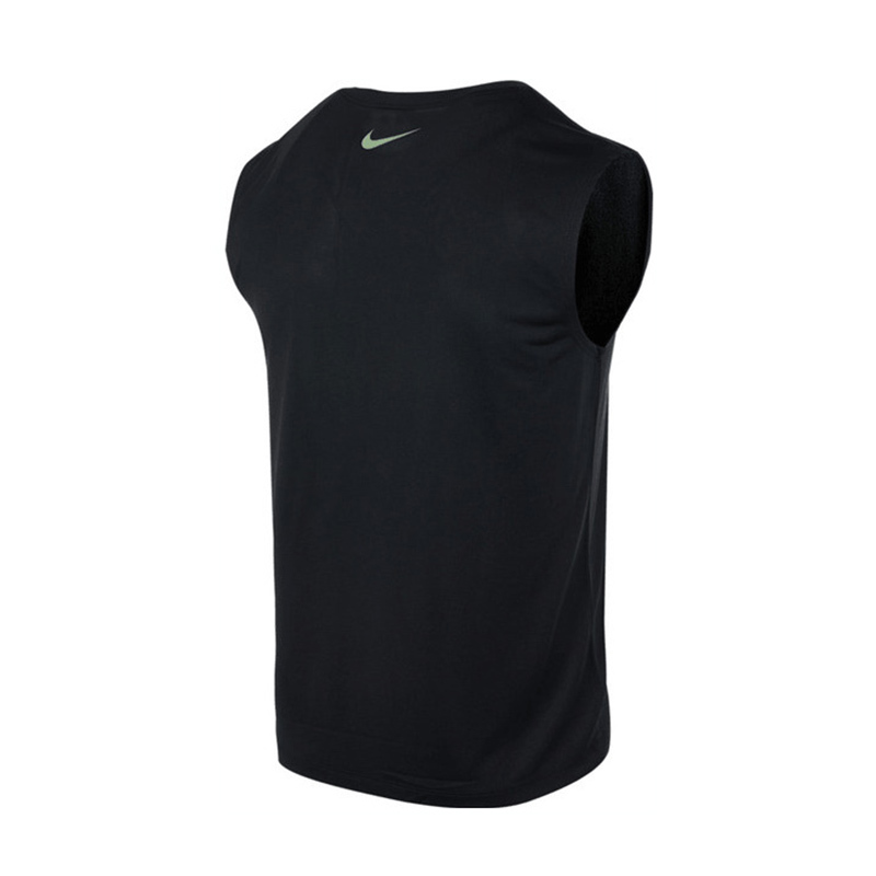 Nike 圆领字母印花休闲无袖背心 男款 黑色 FJ2449-010