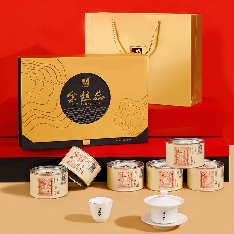 [元正]金丝蕊礼盒 红茶特级正宗武夷山小种红茶罐装武夷红茶茶叶 1盒 300g/盒高清大图