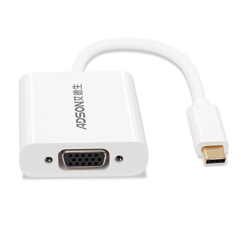 Type-C转VGA转换器USB-C扩展坞适配器转接数据线苹果电脑拓展坞连接线