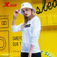 特步（Xtep）卫衣女子套头衫秋新款女装上衣都市休闲时尚简约运动卫衣