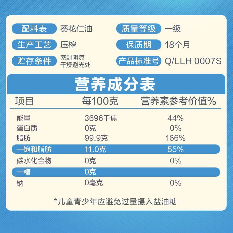 鲁花压榨葵花仁油5L*3食用油物理压榨食用油家用健康好油(新老包装随机发)图片