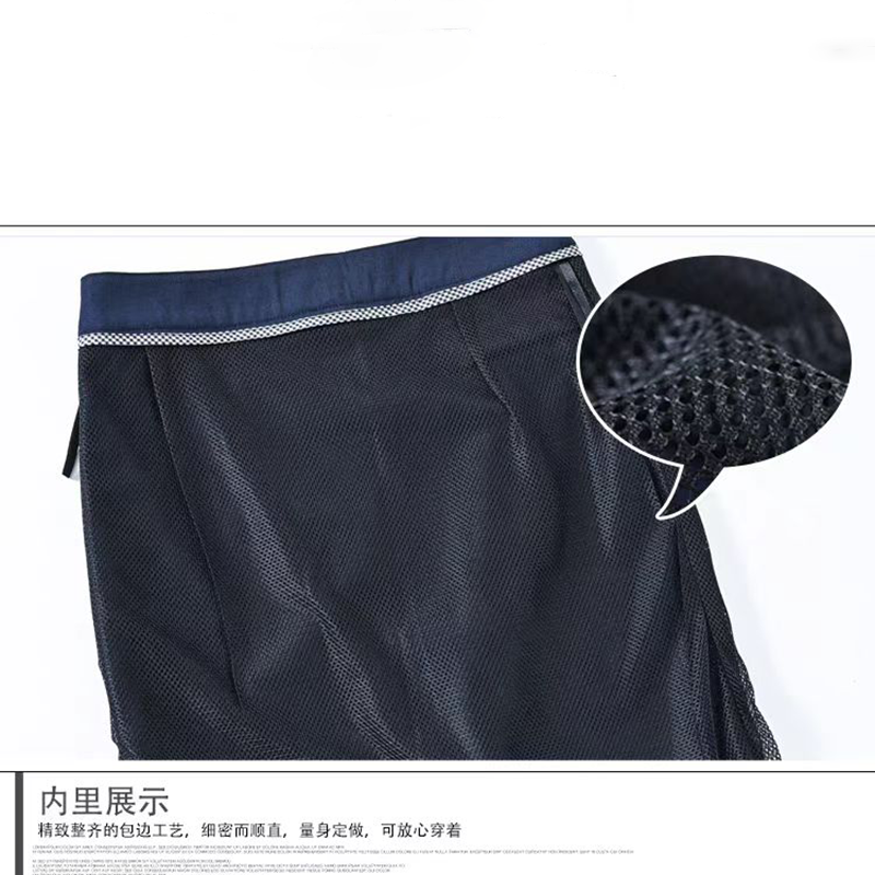 天富星新款制服工装裙子 夏裙 条高清大图