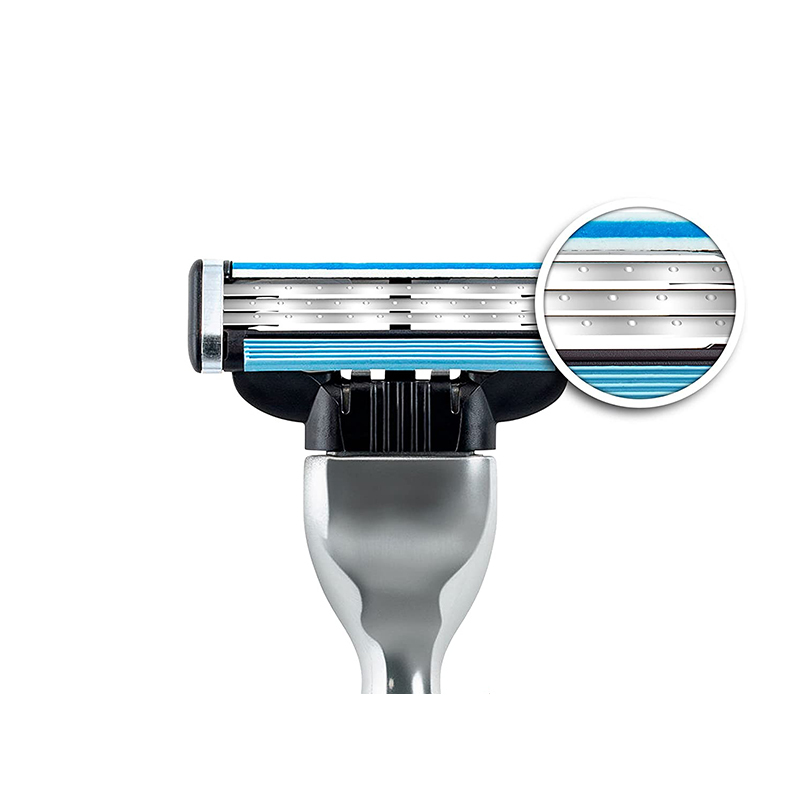 吉列(GILLETTE) MACH 3 锋速3 手动剃须刀刀片 4片装 新升级锋隐同款刀片