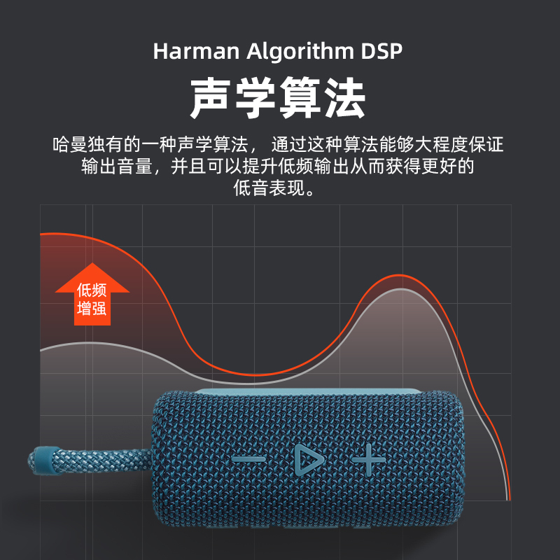 JBL GO3音乐金砖3代轻巧便携无线蓝牙音箱 黑橙色