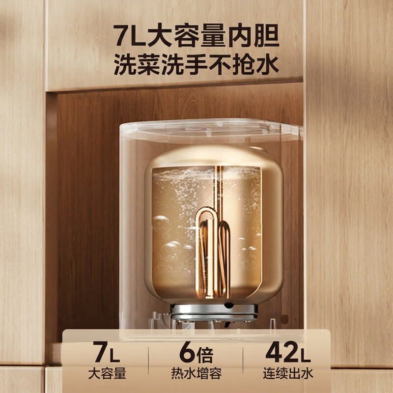 美的(Midea)F07-20CB(HE) 6重安防 7升储水式小厨宝电热水器家用一级能效2000W厨房台下热水宝高清大图